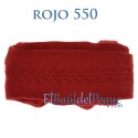 Leotardo Calado Lateral Rojo 550  Algodón Cálido de Cóndor