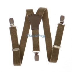 Tirantes Camel Oscuro Básicos Infantiles