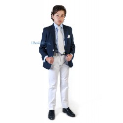 VARONES Cinturón Niño Crudo-Marino 2