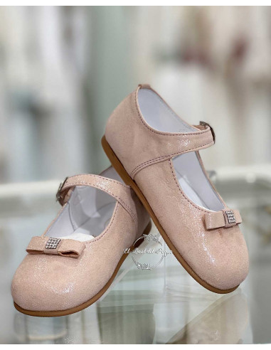 Merceditas Niña Bebé Micropunto Rosa Ruth Secret