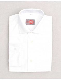 Camisa Niño Blanca Cuello Italiano y Gemelos Varones