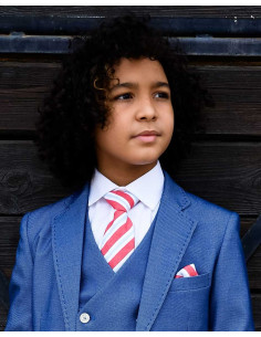 Camisa Niño Blanca Cuello Italiano y Gemelos Varones 2