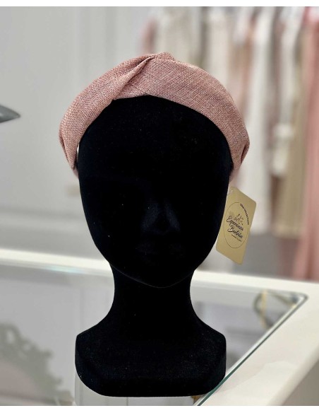 Turbante mujer y niña mayor Rosa Ceremonia Esperanza Bertrán