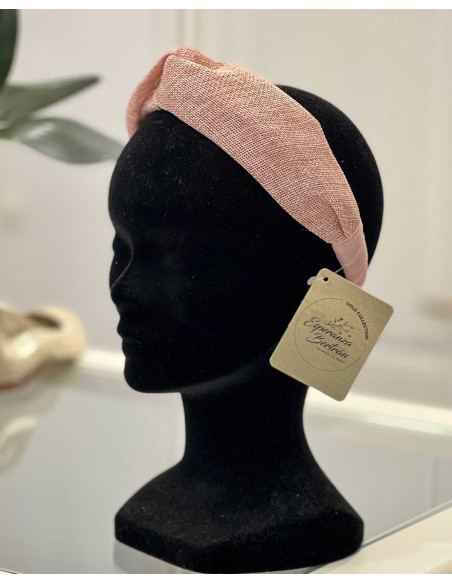 Turbante mujer y niña mayor Rosa Ceremonia Esperanza Bertrán