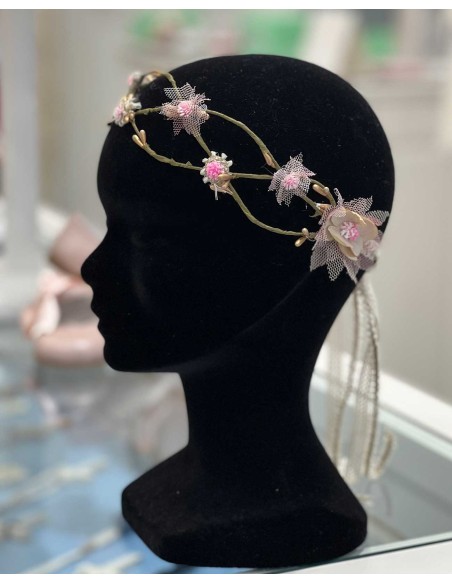 Diadema Ceremonia Comunión Pistilos Juana Sánchez
