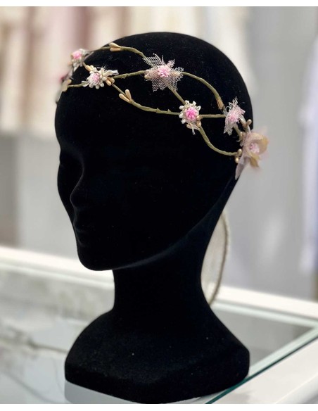 Diadema Ceremonia Comunión Pistilos Juana Sánchez