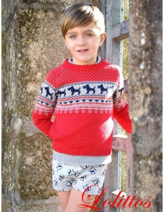 Jersey Niño Rojo Colección Chipie de Lolittos