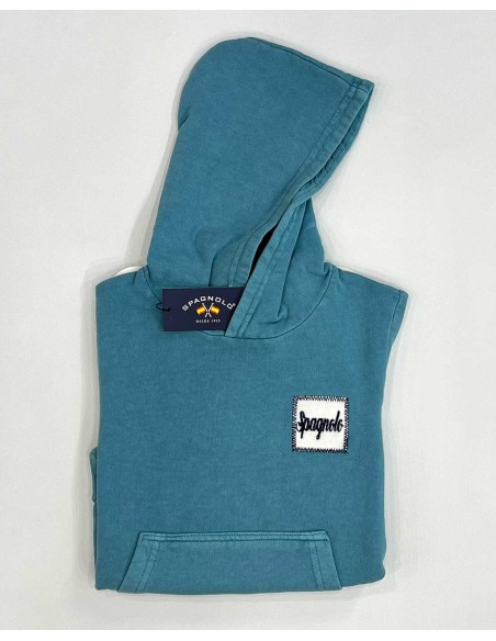 Sudadera Niño Cerrada Denim con Capucha Spagnolo Sudadera Niño Cerrada Denim con Capucha Spagnolo