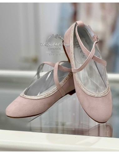 Bailarina Niña Comunión Gux´s Shoes Rosa Empolvado