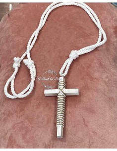 Cruz Comunión Niño Blanco y Arena