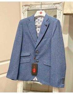 Americana Niño Varones Moda Infantil Azul