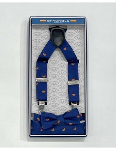 Set Tirantes Pajarita y Pañuelo Sandía Ceremonia Spagnolo