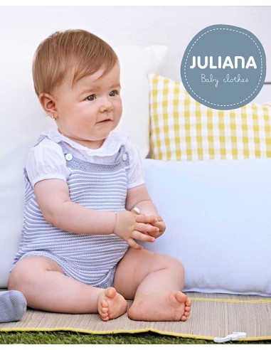 Peto Punto Niño Bebé Azul y Blanco Camisa Plumeti  Juliana Tulum