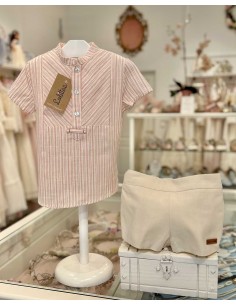 Conjunto Niño Rosa Palo Colección Rose Lolittos Ceremonia 2