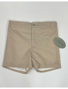 Pantalón Lino Corto Niño Ceremonia Arena Julietas