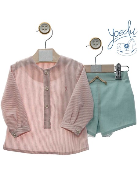 Conjunto Bebé Niño Yoedu Moda Infantil Familia Camila