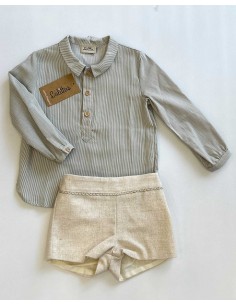 Pantalón y Camisa Niño Bebé Colección Versalles Lolittos