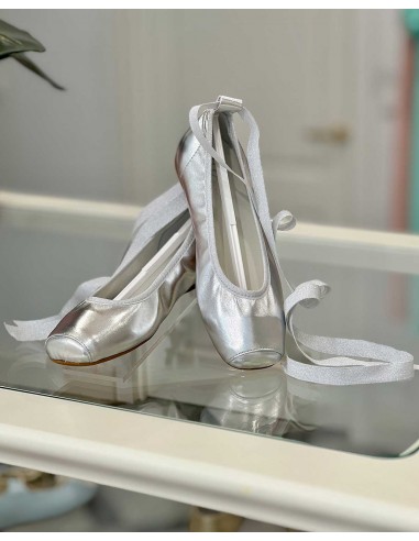 Bailarina Plata Niña Ceremonia Gux´s Shoes