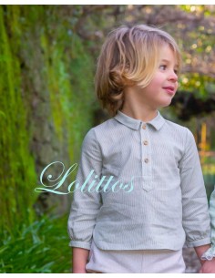 Pantalón y Camisa Niño Bebé Colección Versalles Lolittos 2