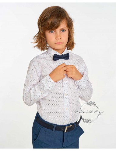 Camisa Niño Cutaway Blanca Spagnolo Moda Infantil