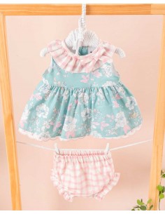 Jesusito 2 Piezas Cuka Moda Infantil Estampado Flores