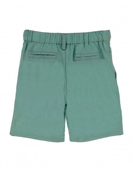 Pantalón Niño Ceremonia Corto Verde Tartaleta Jorge
