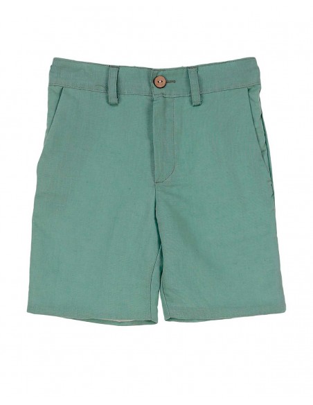 Pantalón Niño Ceremonia Corto Verde Tartaleta Jorge