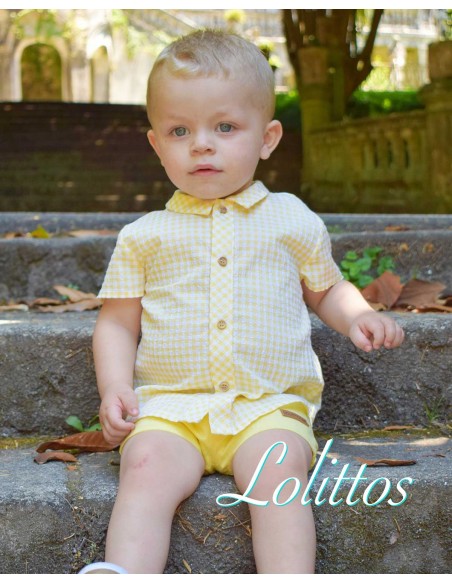 Conjunto Niño Lolittos Colección Primavera Amarillo