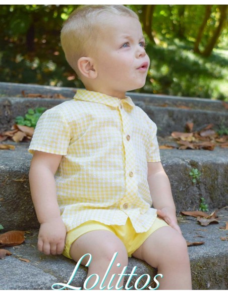 Conjunto Niño Lolittos Colección Primavera Amarillo
