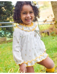 Blusón Cubrepañal Bebé Niña Lolittos Familia Príncipe 2