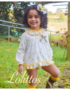 Blusón Cubrepañal Bebé Niña Lolittos Familia Príncipe