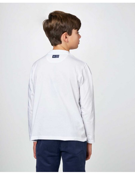 Camiseta Niño Blanca Spagnolo Moda Infantil Kids