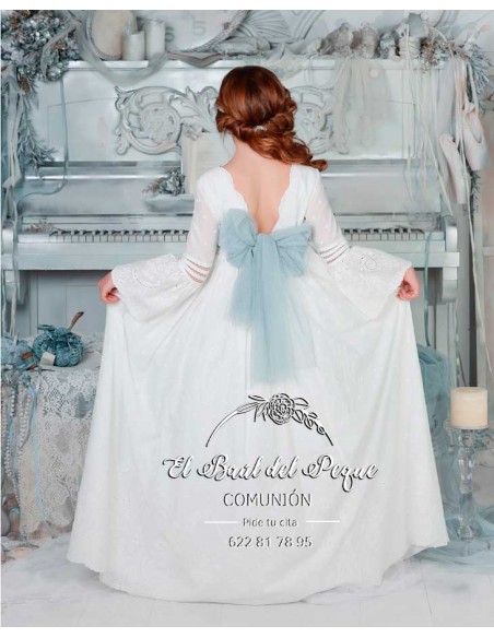 Vestido Comunión Espejito de Mercedes de Alba Colección 2025