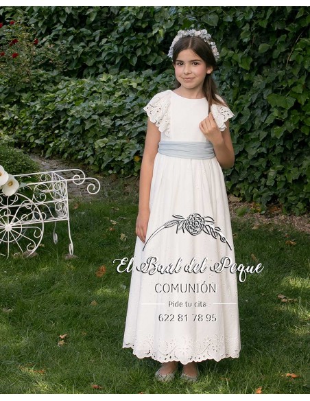 Vestido Comunión Teté y Martina 2025 Modelo 310 Manga Volante