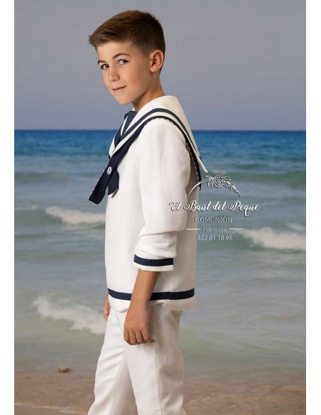Marinero Comunión Niño Blanco y Marino Amalio Rubio Comuniones