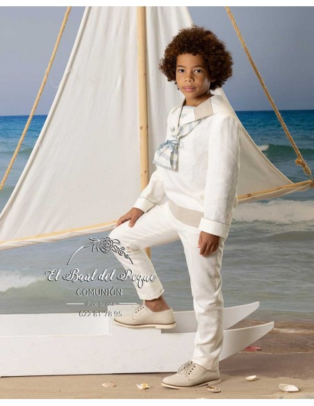 Marinero Comunión Niño Crudo Lino Amalio Rubio Comuniones