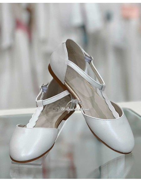 Zapato Comunión Niña Blanco Roto Gux´s Shoes