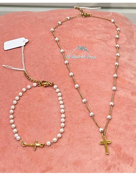 Conjunto de Gargantilla y Pulsera Niña Comunión y Ceremonia
