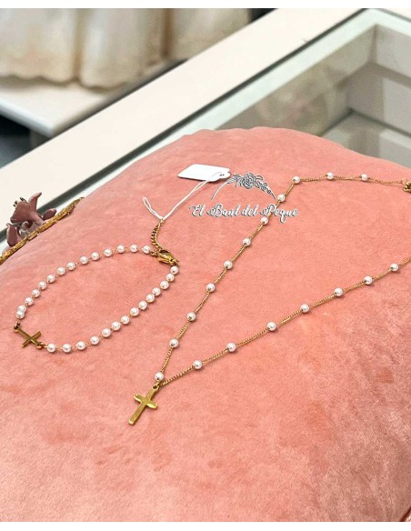 Conjunto de Gargantilla y Pulsera Niña Comunión y Ceremonia