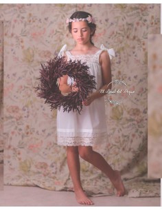 Camisón Comunión Artesanía María Luisa Crudo de Bolillo