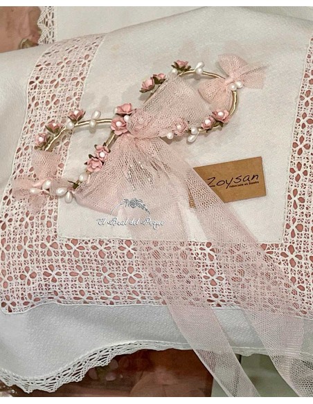 Aplique Pelo ó Cinturón Ceremonia Comunión Zoysan Rosa