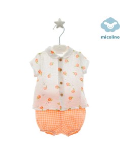 Conjunto Niño Bebé Micolino Familia Margot Mandarina