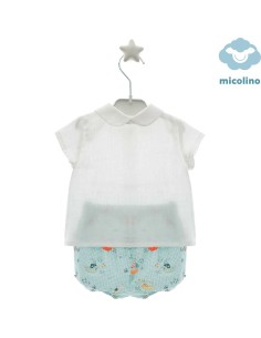 Conjunto Niño Bebé Micolino Familia Odette Turquesa 2