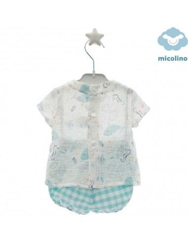 Conjunto Niño Bebé Micolino Familia Brigitte Turquesa