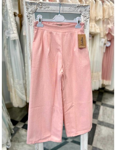Pantalón Niña Ceremonia Lulu Lolittos Rosa Salmón