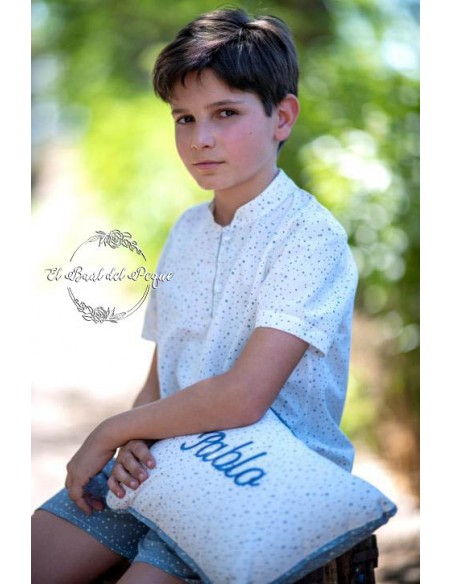 Pijama Niño Estrellas Azules de Artesanía María Luisa