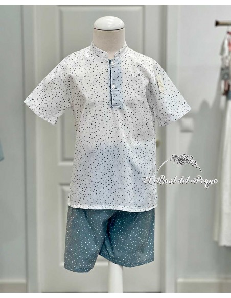 Pijama Niño Estrellas Azules de Artesanía María Luisa