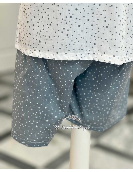 Pijama Niño Estrellas Azules de Artesanía María Luisa
