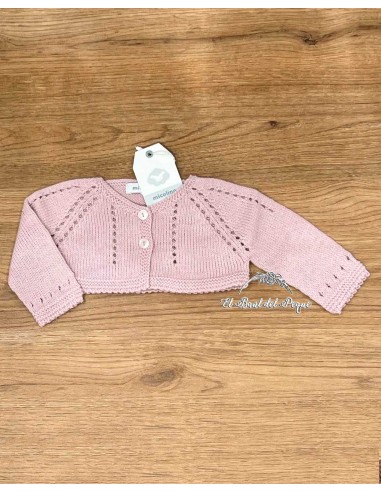 Rebeca Niña Bebé Punto Rosa Empolvado Micolino Familia