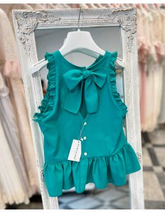 Cuerpo Niña Crep Verde Esmeralda My Bella Moon 2